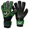 Renegade GK Triton Raider Goalie Gloves with Pro-Tek Finger Protection | 3.5+3mm Super Grip & 4mm Duratek | Black & Green Soccer Goalkeeper Gloves (Size 11, Adult, Roll Cut, Level 2) view 1