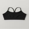 Kurve Girls' Underwear Crop Training Bra, Seamless Racerback Crop Top, UV Protective Fabric UPF 50+ (Made with Love in The USA), Black, Medium/Large (Ages 9-14) view 2