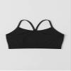 Kurve Girls' Underwear Crop Training Bra, Seamless Racerback Crop Top, UV Protective Fabric UPF 50+ (Made with Love in The USA), Black, Medium/Large (Ages 9-14) view 3