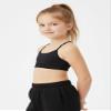 Kurve Girls' Underwear Crop Training Bra, Seamless Racerback Crop Top, UV Protective Fabric UPF 50+ (Made with Love in The USA), Black, Medium/Large (Ages 9-14) view 4