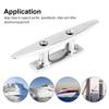 4" Stainless Steel Boat Mooring Dock Cleat Deck Rope Cleat for Marine Yacht view 3