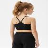 Kurve Girls' Underwear Crop Training Bra, Seamless Racerback Crop Top, UV Protective Fabric UPF 50+ (Made with Love in The USA), Black-White-Cobalt, Small/Medium (Ages 4-8) view 3