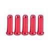 100PCS 100PCS Aluminum Alloy Brake Cable Tips Crimps Derailleur Shifting End hat Core Inner Wire Ferrules(Red) view 2