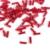 100PCS 100PCS Aluminum Alloy Brake Cable Tips Crimps Derailleur Shifting End hat Core Inner Wire Ferrules(Red) view 4