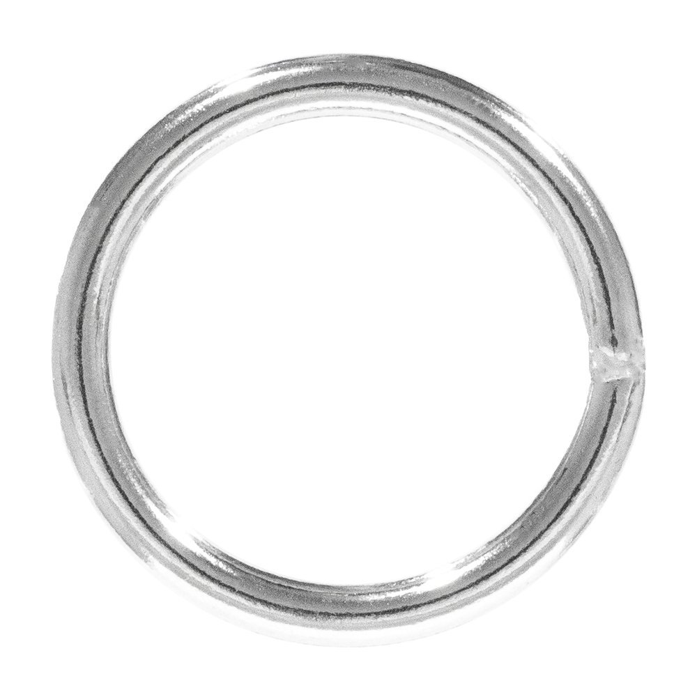 West Coast Paracord Stainless Steel Welded 1 1/4 Inch O-Ring - 10 Pack