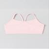 Kurve Girls' Underwear Crop Training Bra, Seamless Racerback Crop Top, UV Protective Fabric UPF 50+ (Made with Love in The USA), Baby Pink, Small/Medium (Ages 4-8) view 3
