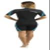 Cressi Playa Flex Lady 2.5mm, Black/Azure, XS view 3
