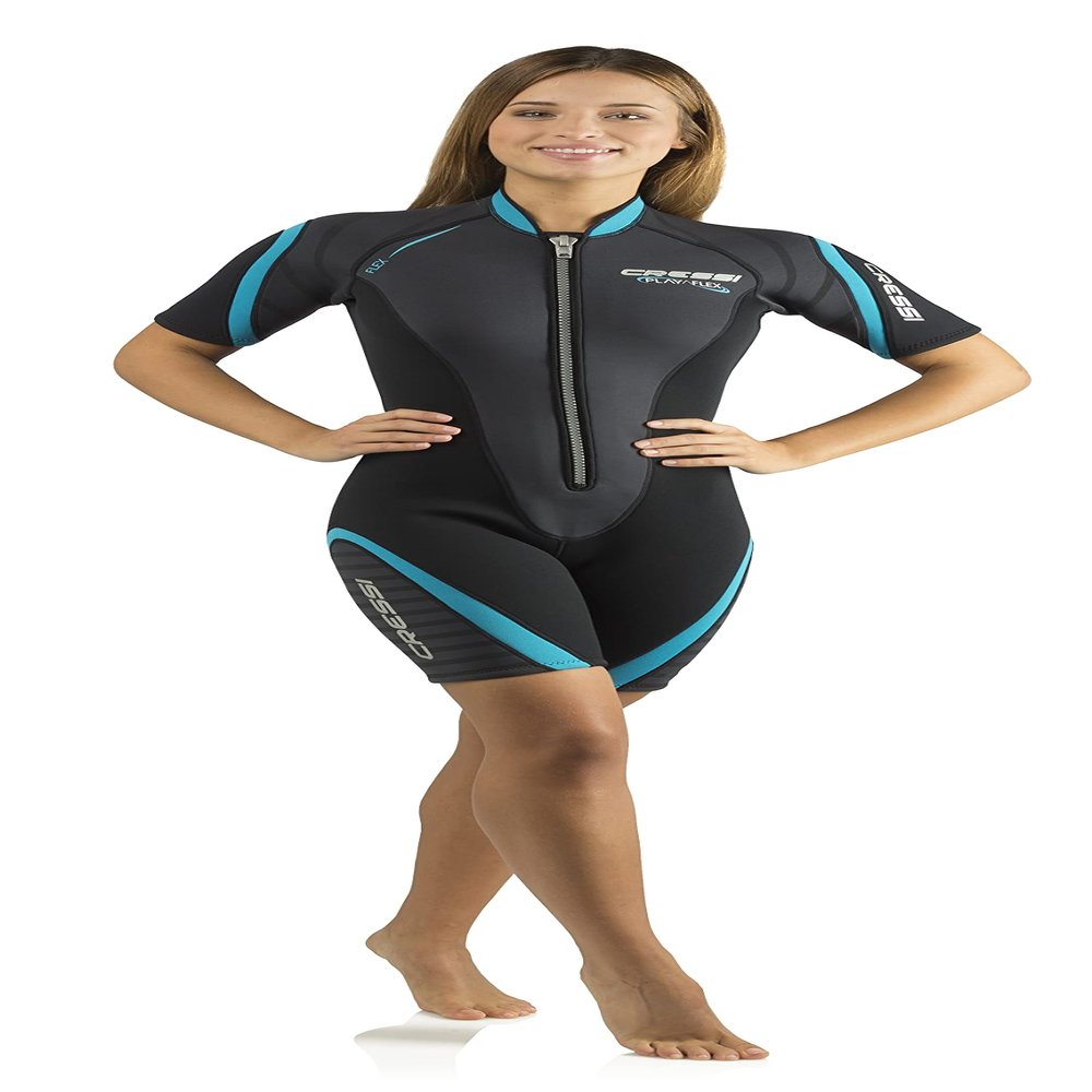 Cressi Playa Flex Lady 2.5mm, Black/Azure, S