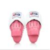 Fairtex FMV9 Contoured Focus Mitts |Striking Accuracy & Protection for Boxing, Muay Thai, Kickboxing |Ergonomic Design, Soft Padding, Secure Fit Leather -(Pink/White) view 4