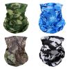 SMEHCF 4 Camo Headband Bandana Balaclava Half Face Mask Shield Head Hair Scarf Neck Gaiter Hat Multipurpose For WoMen Men Breathable Reusable Washable Brown Blue Green Black White Forest view 1