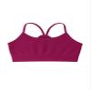 Kurve Girls' Underwear Crop Training Bra, Seamless Racerback Crop Top, UV Protective Fabric UPF 50+ (Made with Love in The USA), Raspberry, Medium/Large (Ages 9-14) view 1