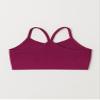 Kurve Girls' Underwear Crop Training Bra, Seamless Racerback Crop Top, UV Protective Fabric UPF 50+ (Made with Love in The USA), Raspberry, Medium/Large (Ages 9-14) view 3