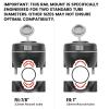 Hitorhike Fishing Rod Holder Universal Fit Kit with Mount Allows for 360-degree Adjustment Kayak Fishing Boat Rod Holder (Fishing Rod Holder x2+Rail Mount x2) view 3