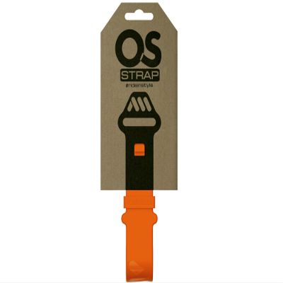All Mountain Style MTB Tube Strap  Lightweight, No-Velcro Bike Frame Strap for CO2, Tire Levers & Tube  Universal Fit, Weather-Resistant TPE Material - Orange Color