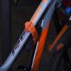 All Mountain Style MTB Tube Strap  Lightweight, No-Velcro Bike Frame Strap for CO2, Tire Levers & Tube  Universal Fit, Weather-Resistant TPE Material - Orange Color view 4