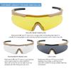 xaegistac Tactical Eyewear 3 Interchangeable Lenses Outdoor Unisex Shooting Glasses (Khaki Frame) view 3
