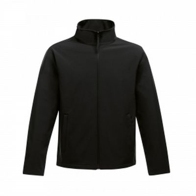 Regatta Mens Ablaze Printable Softshell Jacket (L) (Black/Black)