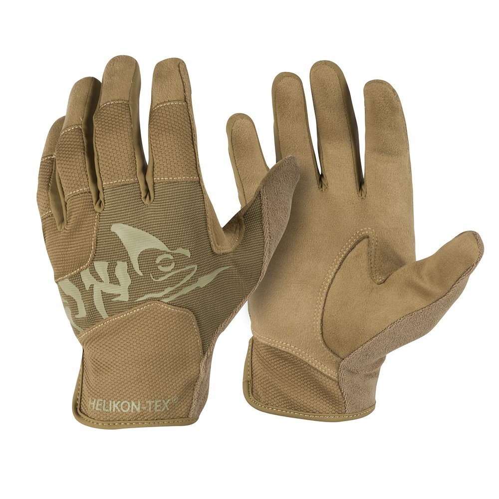 Helikon-Tex Range Line, All Round Fit Tactical Gloves, Coyote Brown/Adaptive Green, 2X Large/Regular