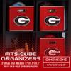 Franklin Sports NCAA Georgia Bulldogs Storage Bin - Collapsible Cube Container + Storage Basket - Folding Fabric Shelf Organizer - NCAA Office, Bedroom + Living Room Dcor - 10.5" x 10.5" Inches view 3