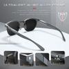 ATTCL Men's Driving Polarized Rimless Sunglasses Al-Mg Metal Frame Ultra Light 8-188 Gray view 4