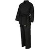 Mudoin Taekwondo Black Color Open Uniform TKD Martial Arts Akido Hapkido WTF (120(110-120cm)(3.60-3.93ft)) view 1
