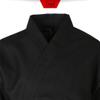 Mudoin Taekwondo Black Color Open Uniform TKD Martial Arts Akido Hapkido WTF (120(110-120cm)(3.60-3.93ft)) view 3