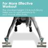 ELECOM-Japan Brand- ECLEAR Sports Pushup Bars/Triceps/Deltoid/Standard Training/Core Training/Foam Grip/Light Blue HCF-PULBUL view 4