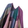EXCHIC Women's Retro Shawl Wrap Open Front Poncho Cape Cardigan for Fall Winter (Purple) view 4