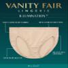 Vanity Fair Women's Illumination Hi Cut Panty 13108 Underwear, MOCKINGBIRD, 3X-Large/10 view 4