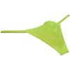 OROCOJUCO Men's Enlarge Pouch Jacquard Thong String Underwear Micro Bikini Mini T-Back XL Yellow view 2