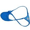 OROCOJUCO Men's Jacquard Thong String Micro Bikini Mini T-Back Sexy Pouch Underwear L Blue view 1