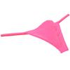OROCOJUCO Men's Enlarge Pouch Jacquard Thong String Underwear Micro Bikini Mini T-Back XL Pink view 2