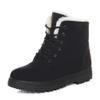 Alicegana Women Winter Boots Snow: Warm Cotton Fur Lined Winter Shoes Lace Up Comfortable Non Slip Ankle Platform Boots Outdoor view 1
