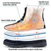 Alicegana Women Winter Boots Snow: Warm Cotton Fur Lined Winter Shoes Lace Up Comfortable Non Slip Ankle Platform Boots Outdoor view 4