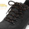 DELELE 2 Pair Thick Round Climbing Shoelaces Black Orange Dots Hiking Shoe Laces Boot Laces 57 inch view 2