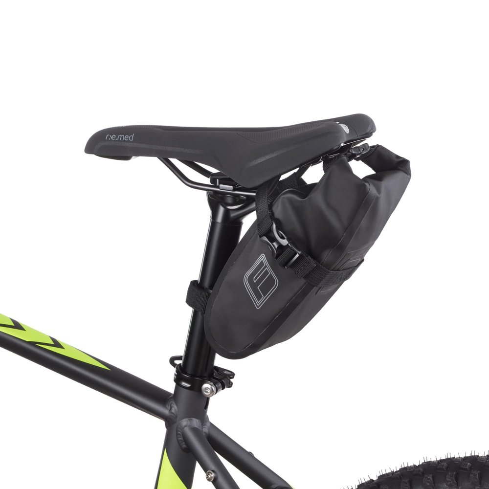 fischer Unisex_Adult Wasserdicht Saddle Bag, Black, M
