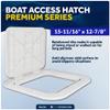 Five Oceans Boat Hatch, Marine Access Hatch, Rectangle Boat Hatch Lids, Locking Slam Latch System for Boat Yacht, 15-11/16" x 12-7/8", Off-White - FO2347 view 2