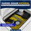 Five Oceans Boat Hatch, Marine Access Hatch, Rectangle Boat Hatch Lids, Locking Slam Latch System for Boat Yacht, 15-11/16" x 12-7/8", Off-White - FO2347 view 3