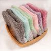 BambooMN Women's Extra Large Soft Fuzzy Warm Cozy Comfy Fuzzy Plush Cute Striped Solid Slipper Socks - Assortment B - 8 Pairs view 4