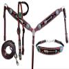 Showman Beaded Arrow Design Headstall, Breast Collar, Reins & Wither Strap Set view 1