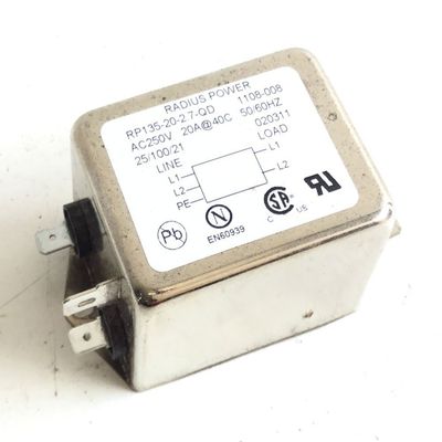 Life Fitness AC Line Filter RP135-20-2.7-QD 0017-00003-1015 or Corcom f4354 Works W Commercial Treadmill