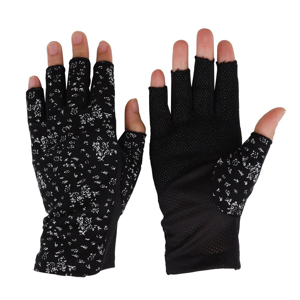 Ylucky Lightweight Summer Fingerless Gloves Men Women UV Sun Protection Driving Cotton Gloves Nonslip Touchscreen Mittens