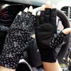 Ylucky Lightweight Summer Fingerless Gloves Men Women UV Sun Protection Driving Cotton Gloves Nonslip Touchscreen Mittens view 2