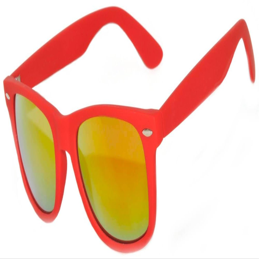 Kids Matte Frame Polarized Mirror Lens Sunglasses Protect Child's Eyes Red