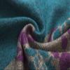 EXCHIC Womens Retro Warm Shawls Poncho Cape Floral Printed Open Front Cardigans Sweater (Blue-Purple) view 4