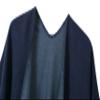 EXCHIC Women's Warm Shawls Wraps Open Front Cardigan Vintage Pattern Poncho Cape Sweater Coat (Navy Blue) view 3