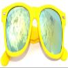 Kids Polarized Mirror Lens Sunglasses Protect Child's Eyes Matte Yellow view 2