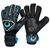 Renegade GK Triton Specter Goalie Gloves with Pro-Tek Finger Spines | 3.5+3mm Super Grip & 4mm Duratek | Black & Blue Soccer Goalkeeper Gloves (Size 7, Youth, Roll Cut, Level 2) view 1