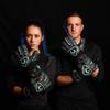 Renegade GK Triton Specter Goalie Gloves with Pro-Tek Finger Spines | 3.5+3mm Super Grip & 4mm Duratek | Black & Blue Soccer Goalkeeper Gloves (Size 7, Youth, Roll Cut, Level 2) view 3