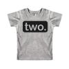 2nd Birthday Shirt boy 2 Year Old Toddler Kids Outfit Second Two t-Shirt Party (Light Gray, 2 Years) view 1